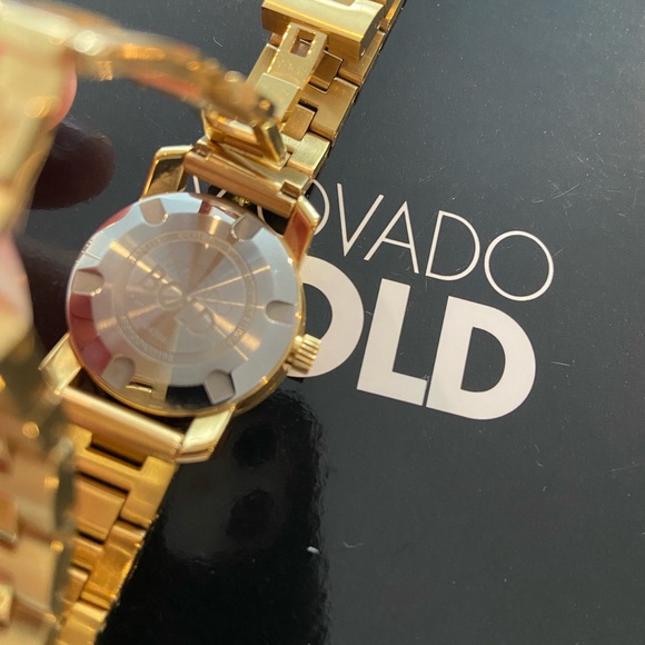 Movado Bold diamond Gold-Tone Timepiece - Picture 4 of 9